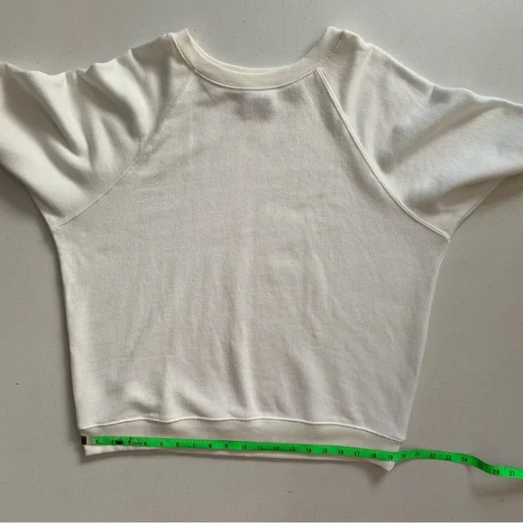 Hill House Size Medium Cream Off-White Raglan Sleeve Pullover Sweatshirt NWOT - Picture 12 of 15